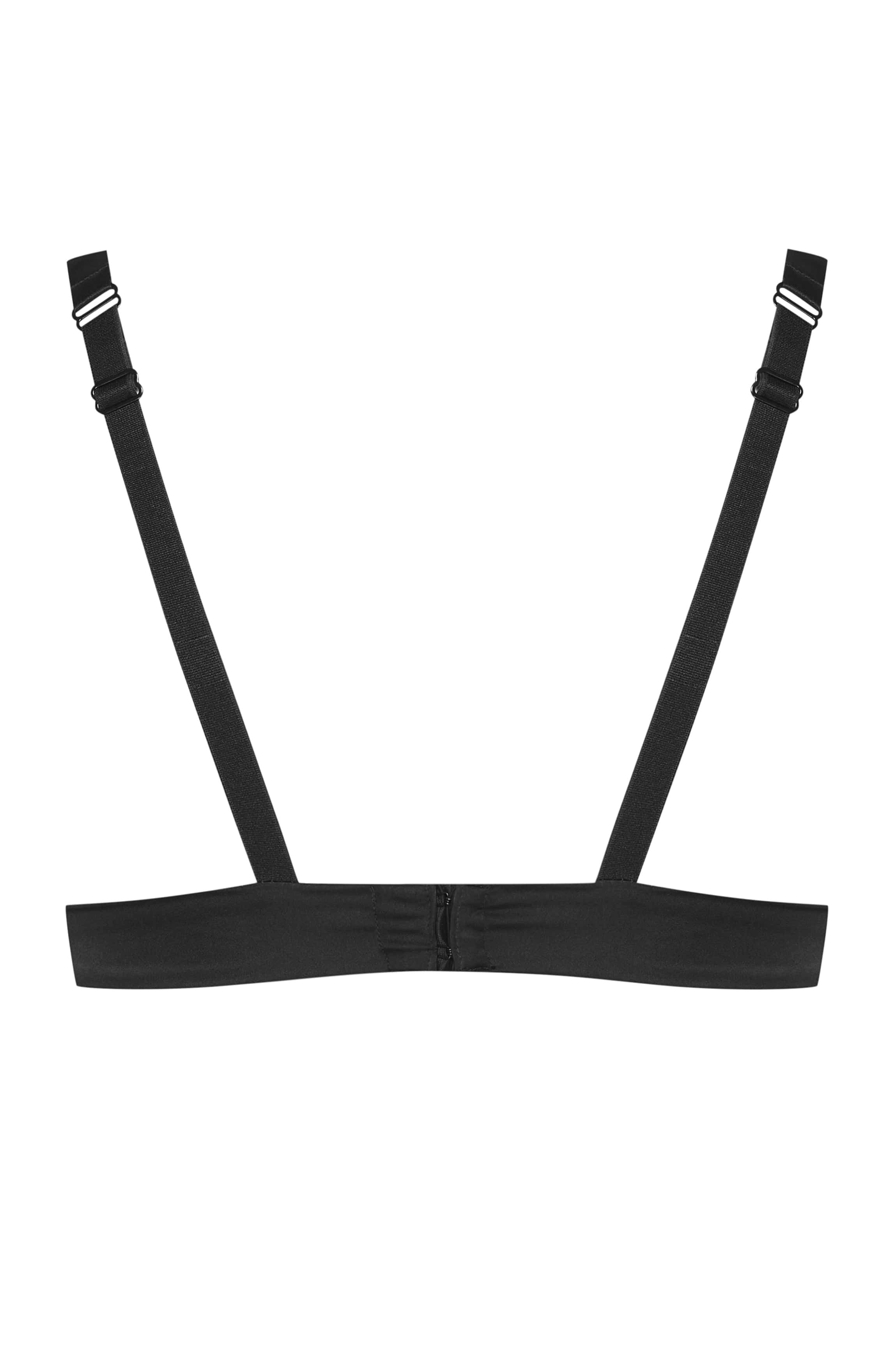 Soutien-gorge sans armature satin noir GIGI