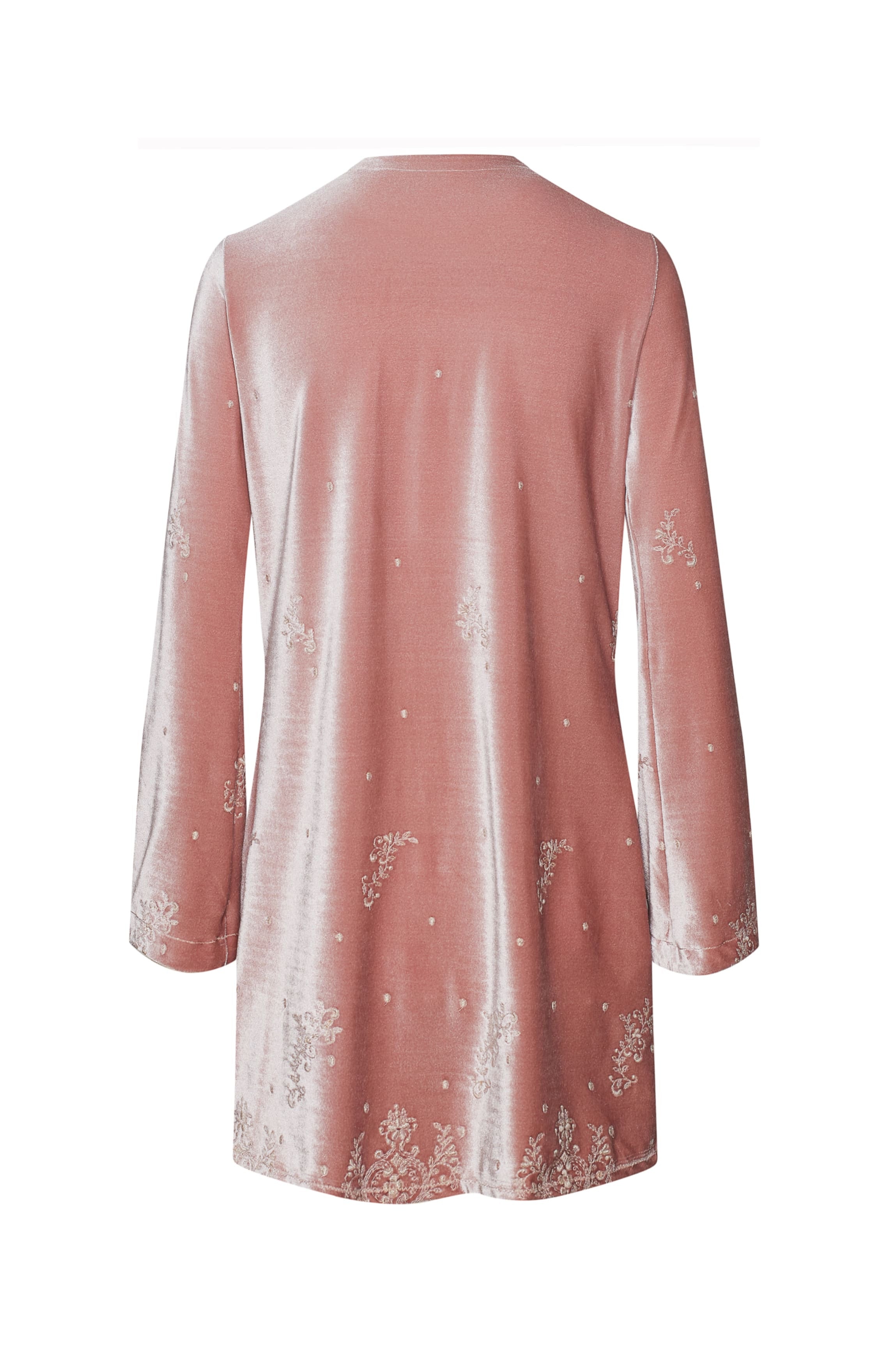 Robe de chambre velours rose
