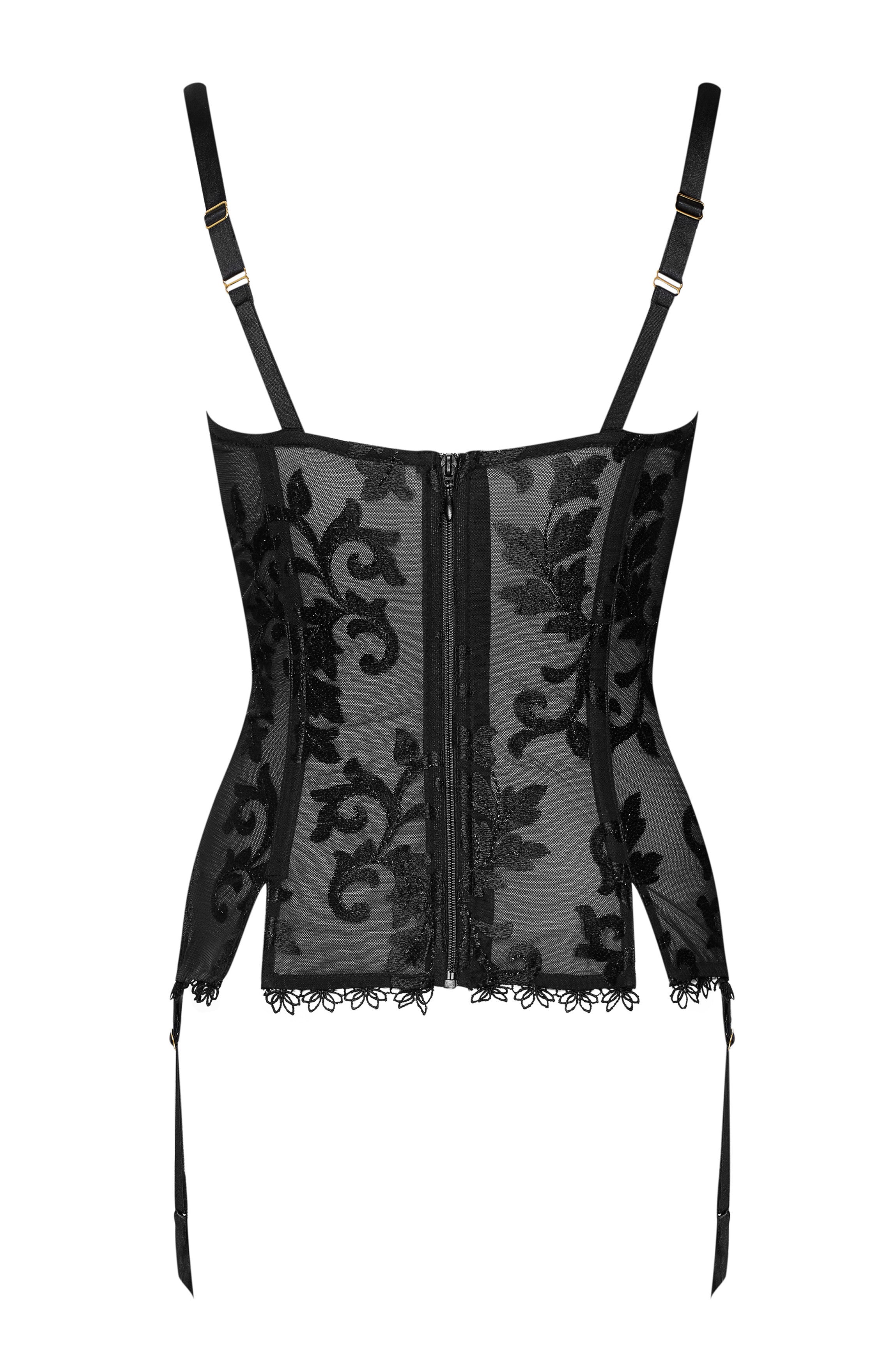 Corset noir branchage SALSA