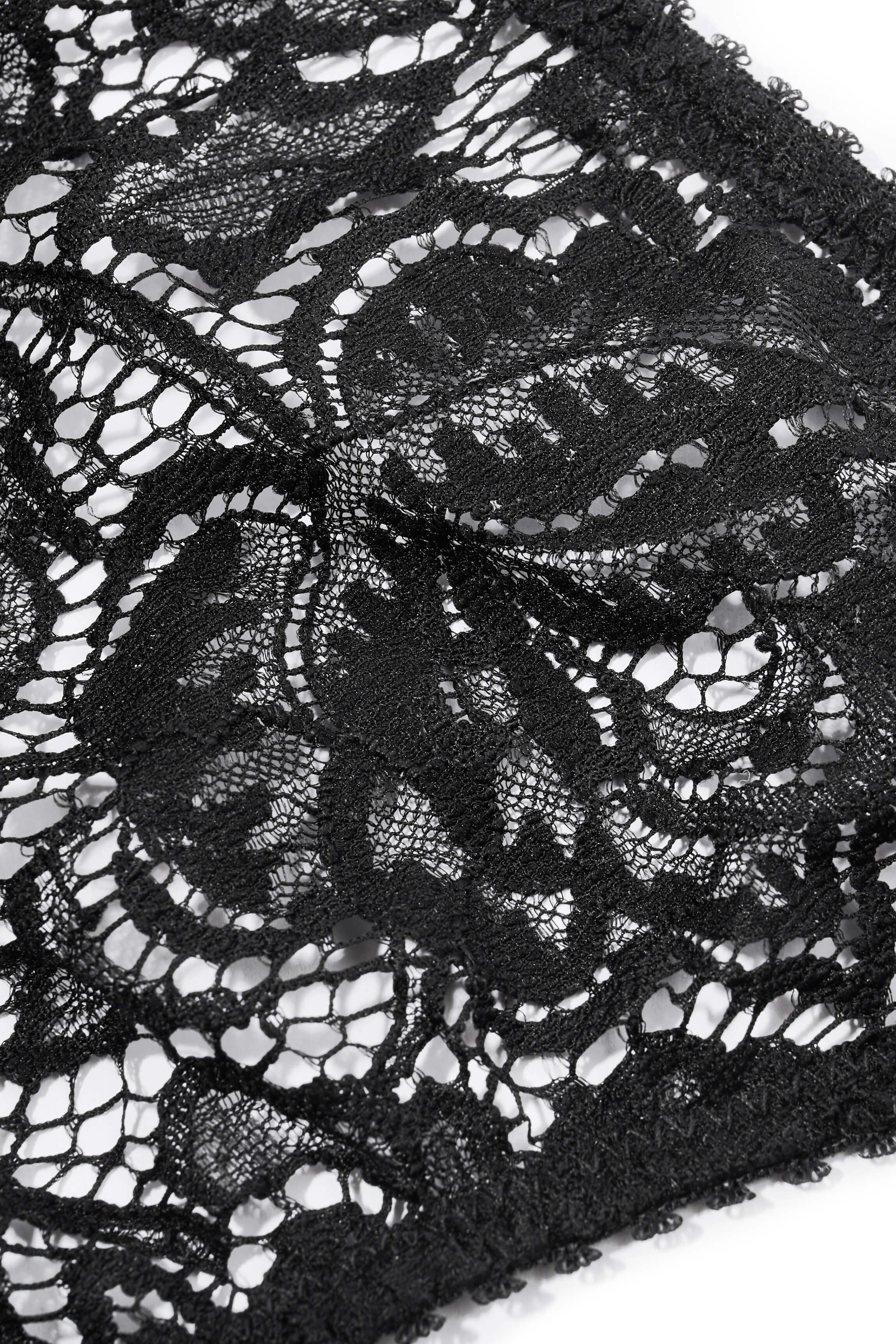 String CATHY dentelle Mezzo noir