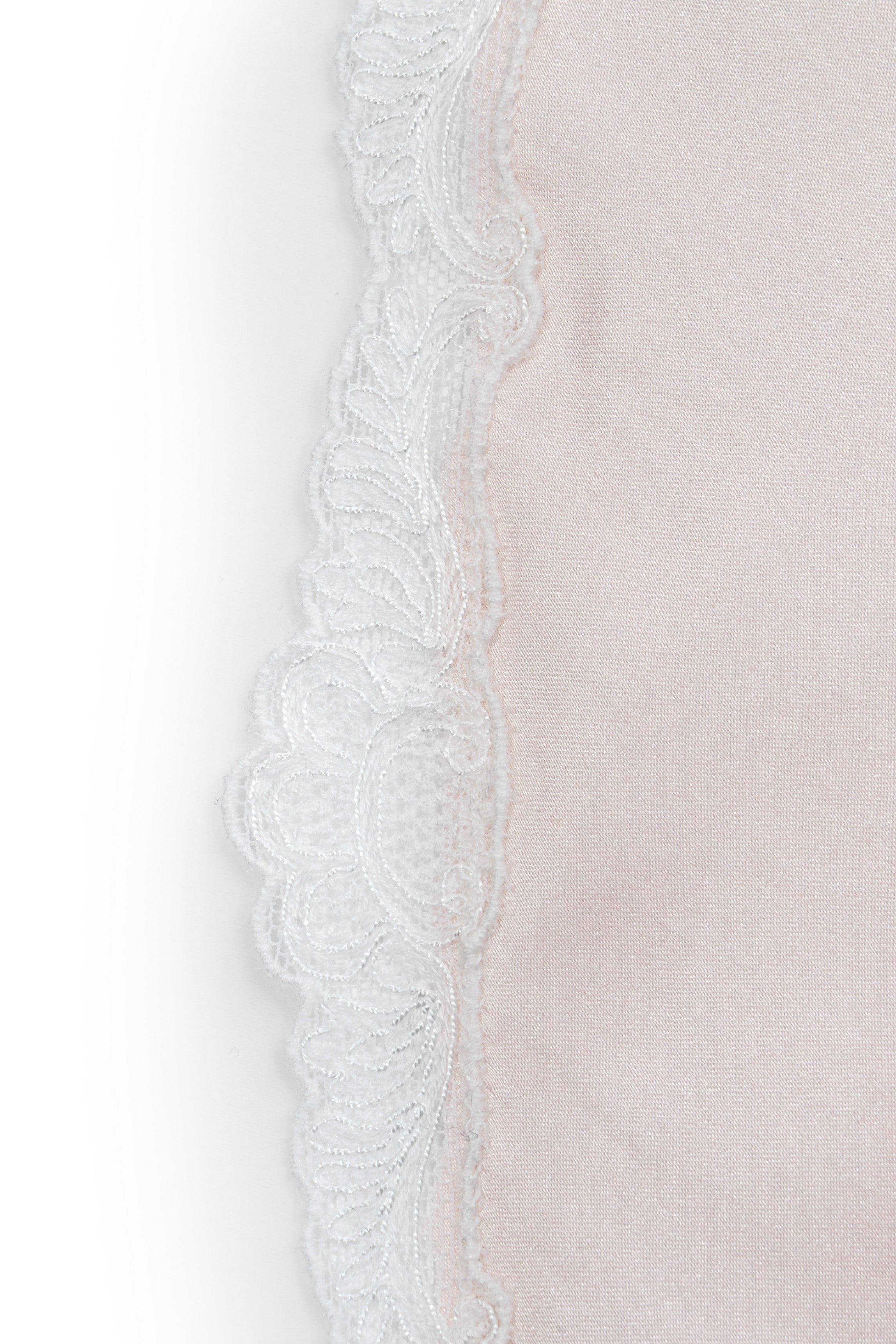 Ensemble soie rose nacré