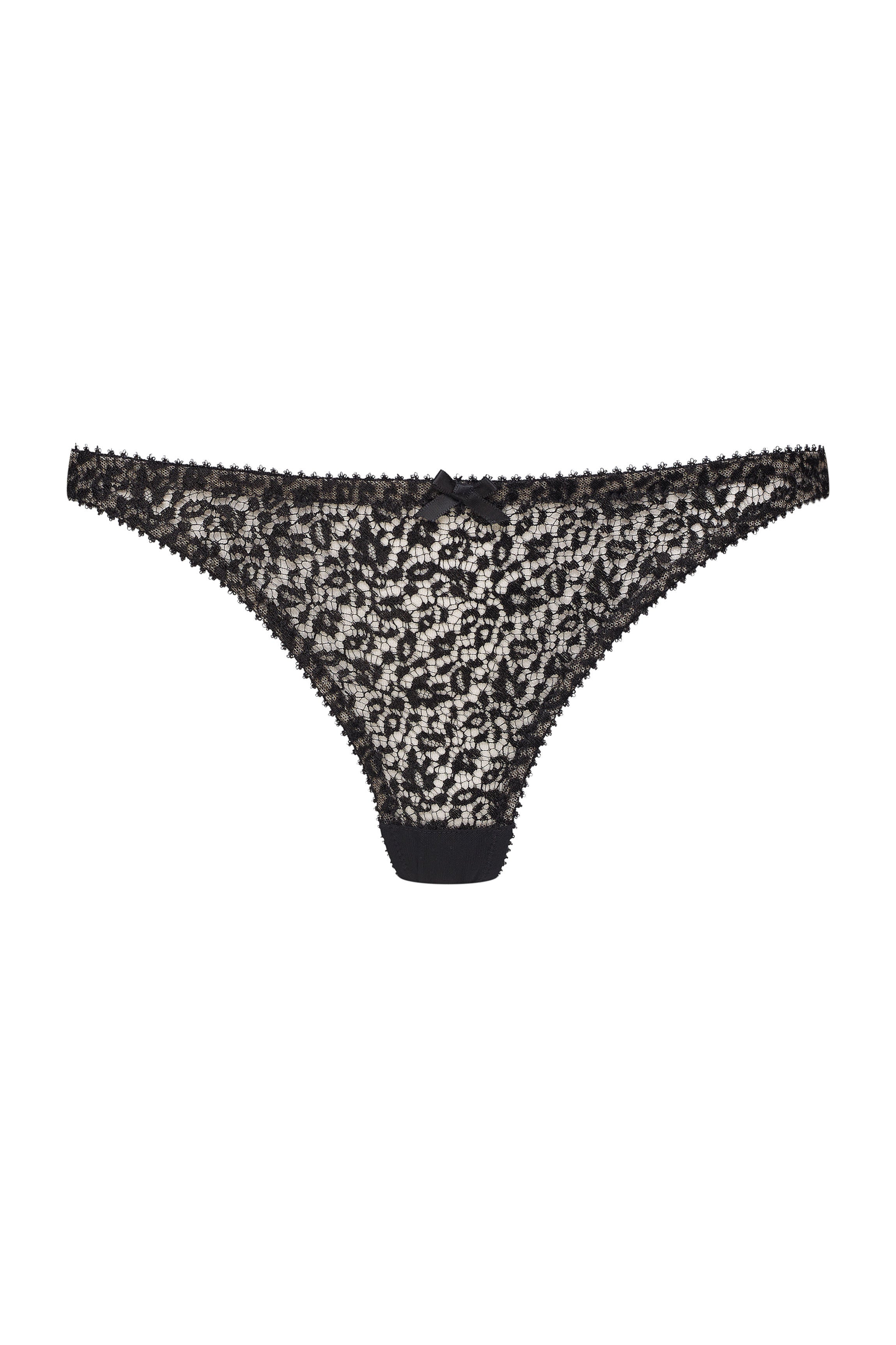 Culotte MIMI dentelle plate noire