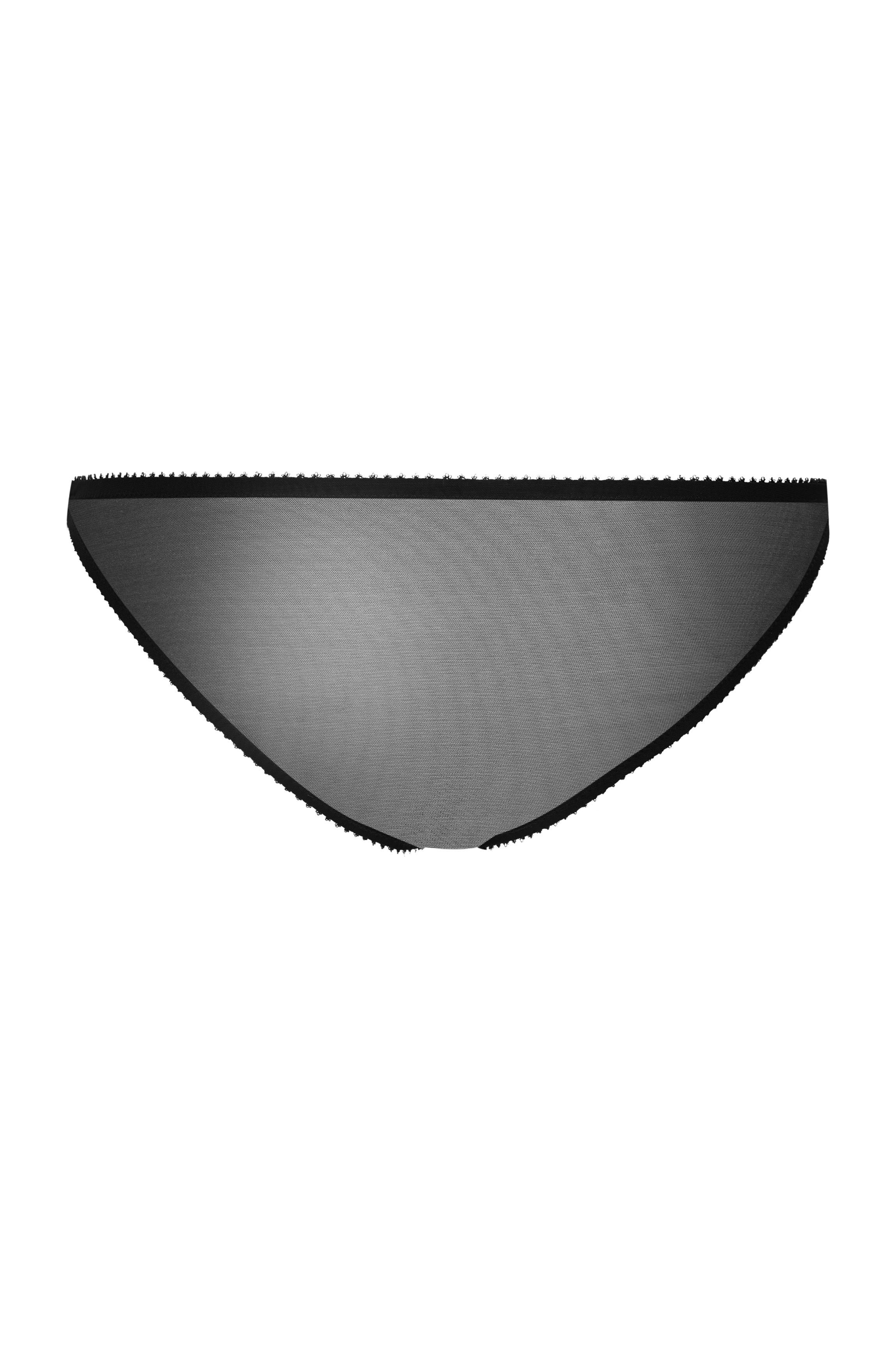 Culotte MIMI dentelle plate noire