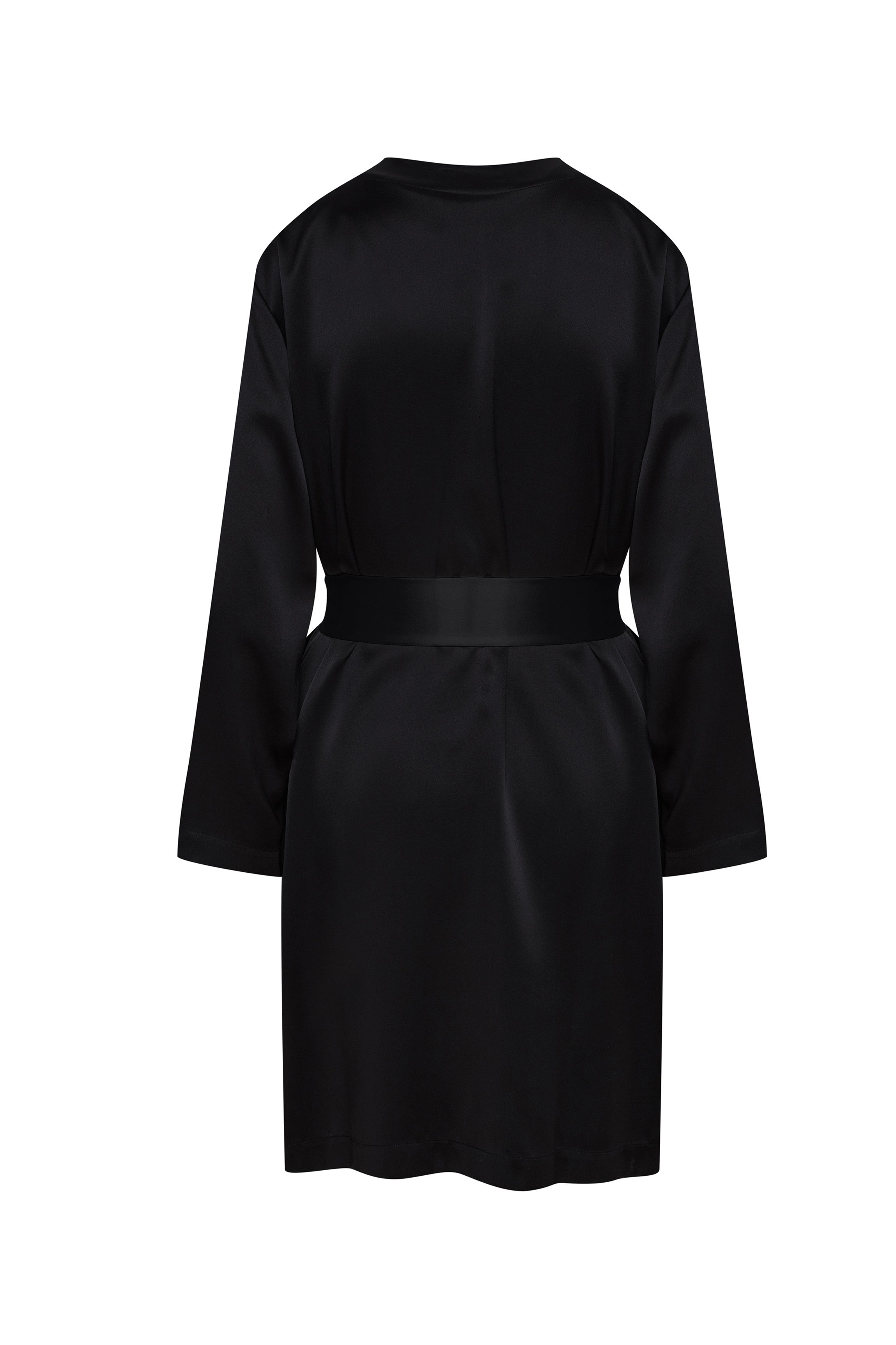 Peignoir soie noire
