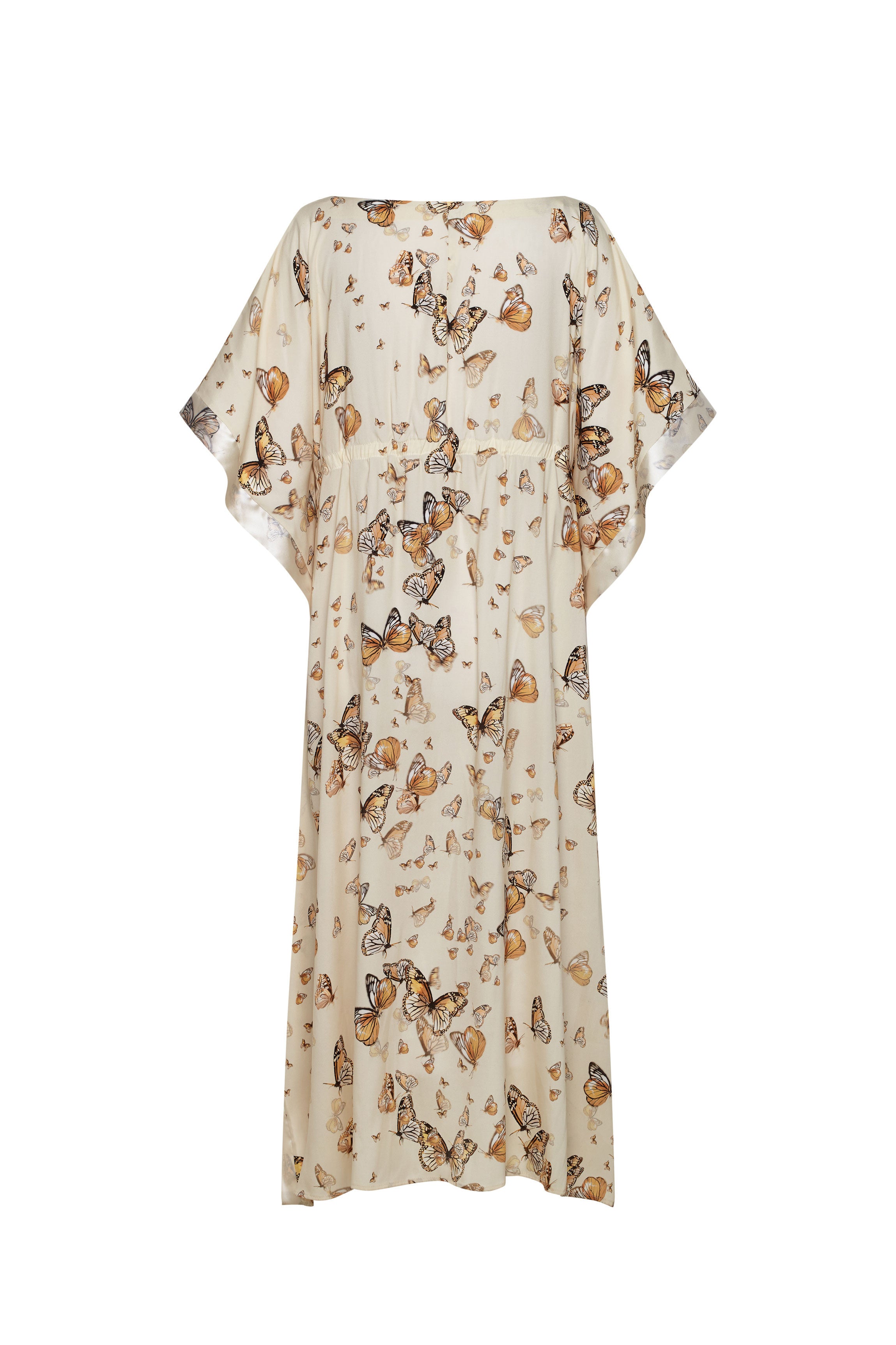Caftan soie papillon