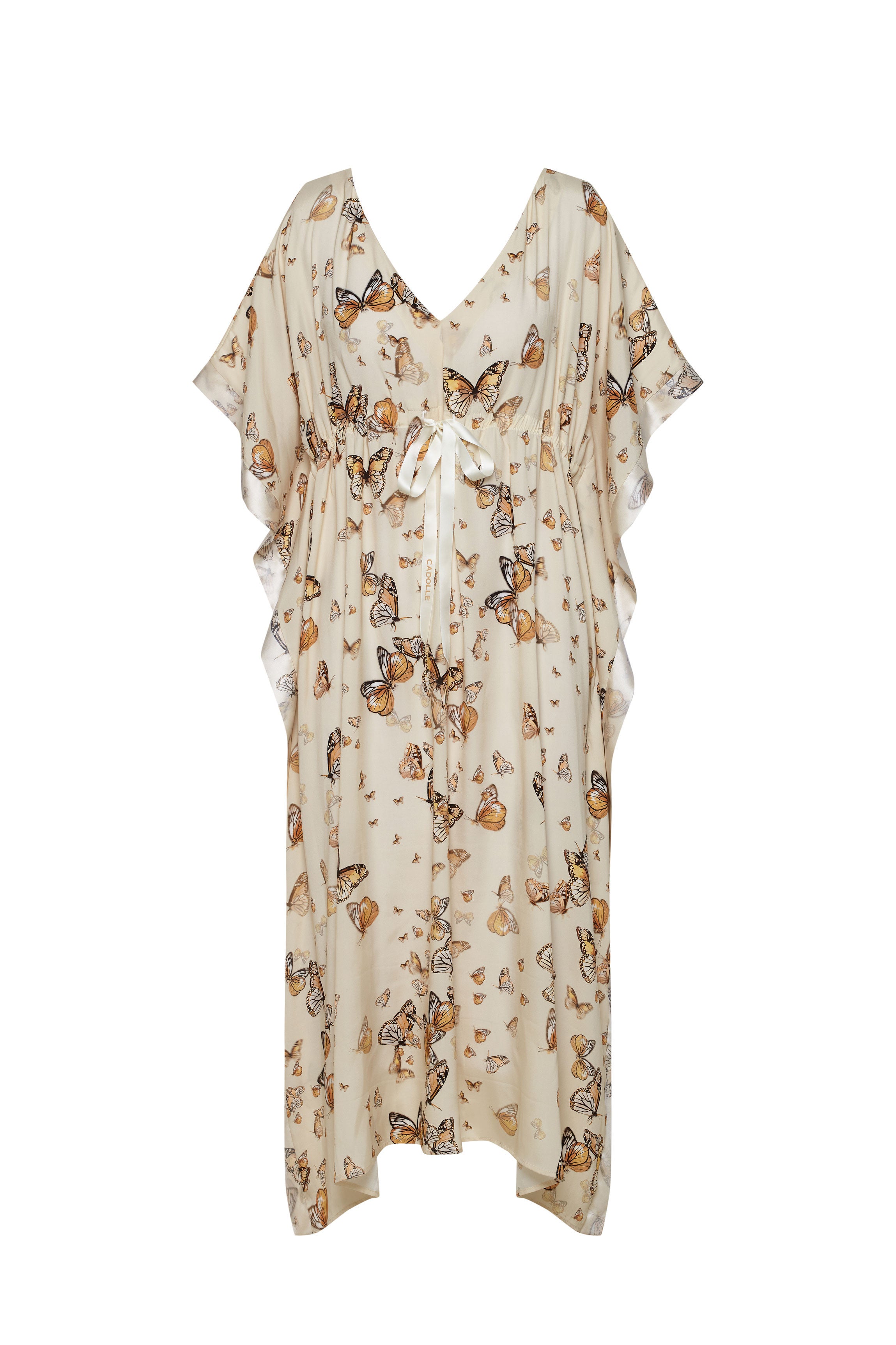 Caftan soie papillon