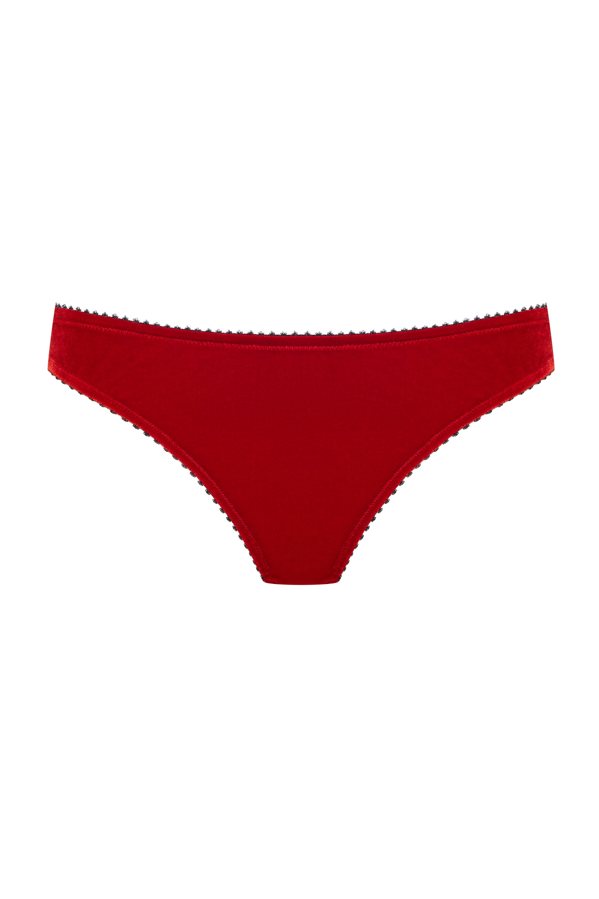String CATHY velours rouge