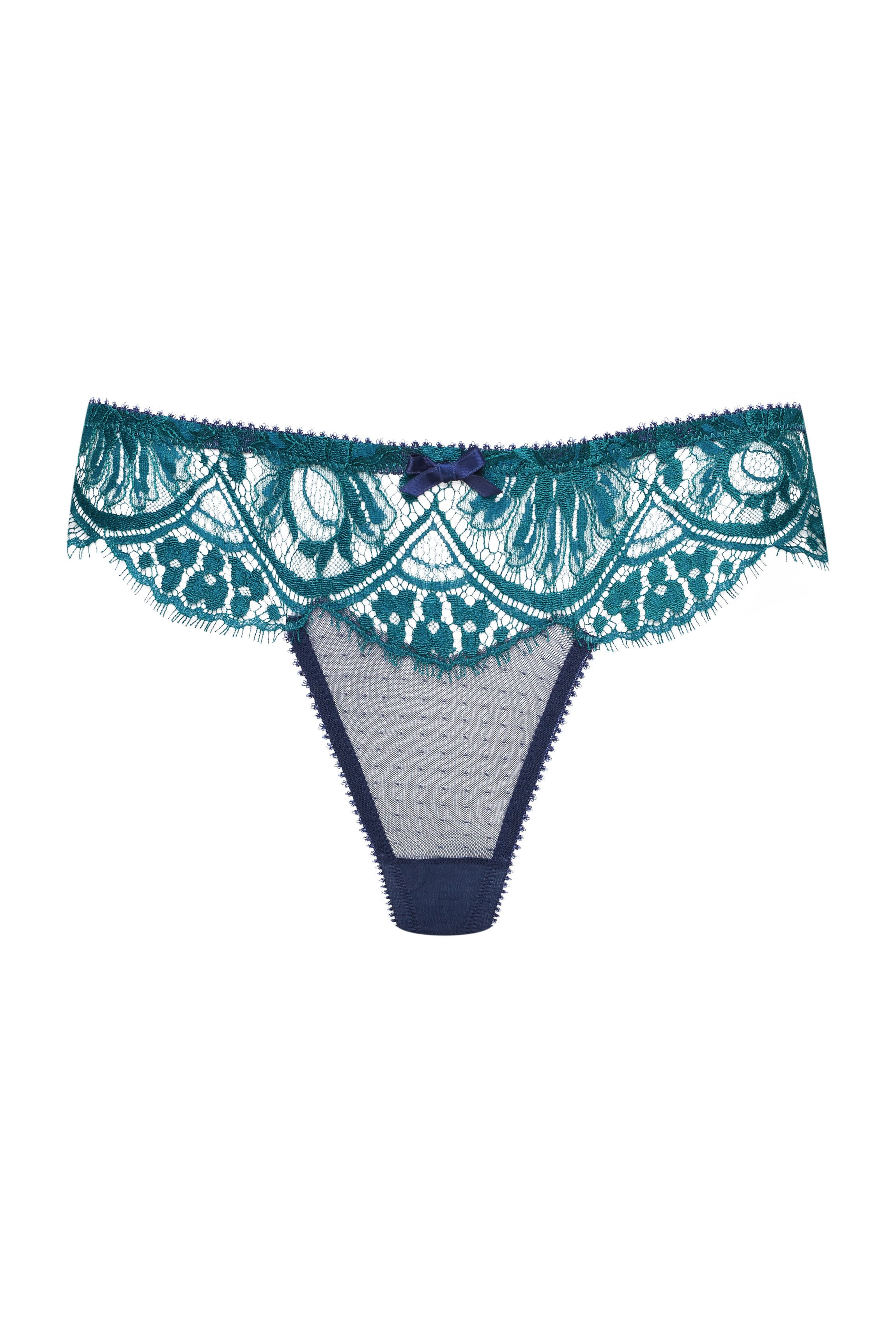 String ANIA dentelle émeraude