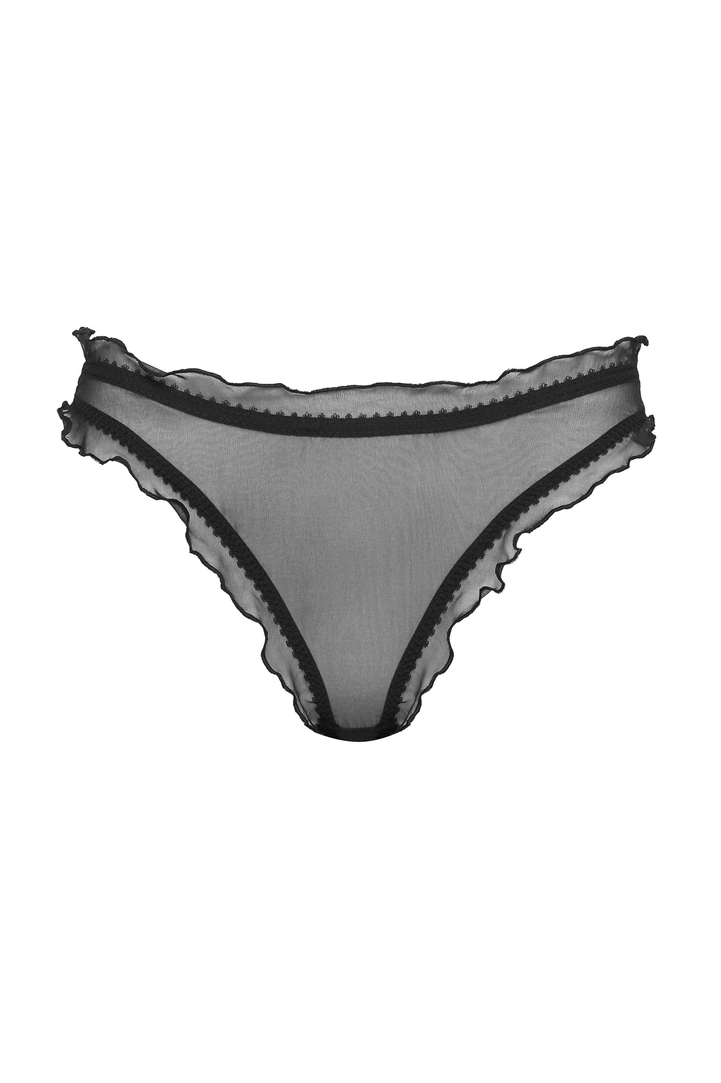 String mousseline noire CATHY