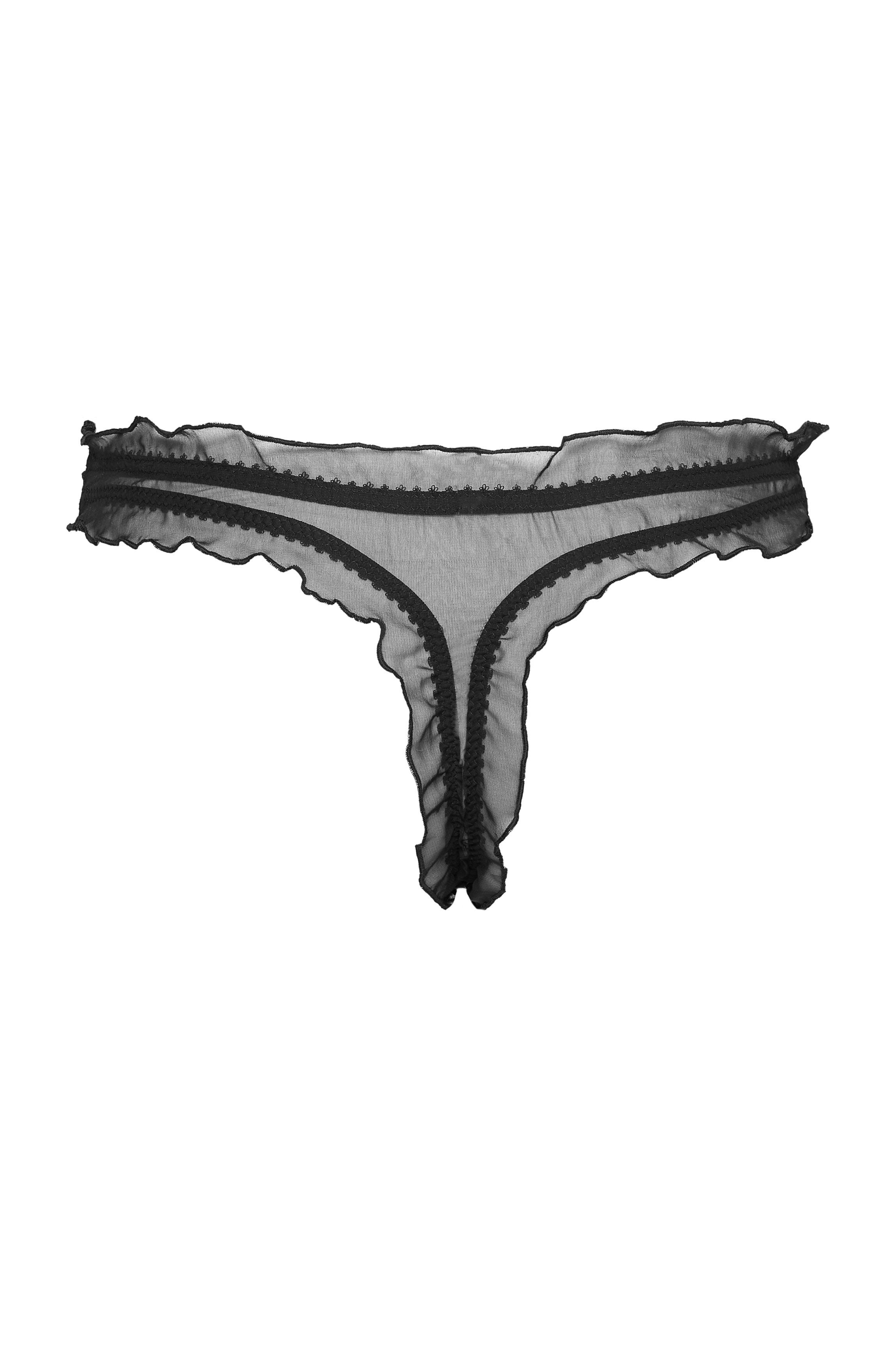 String mousseline noire CATHY