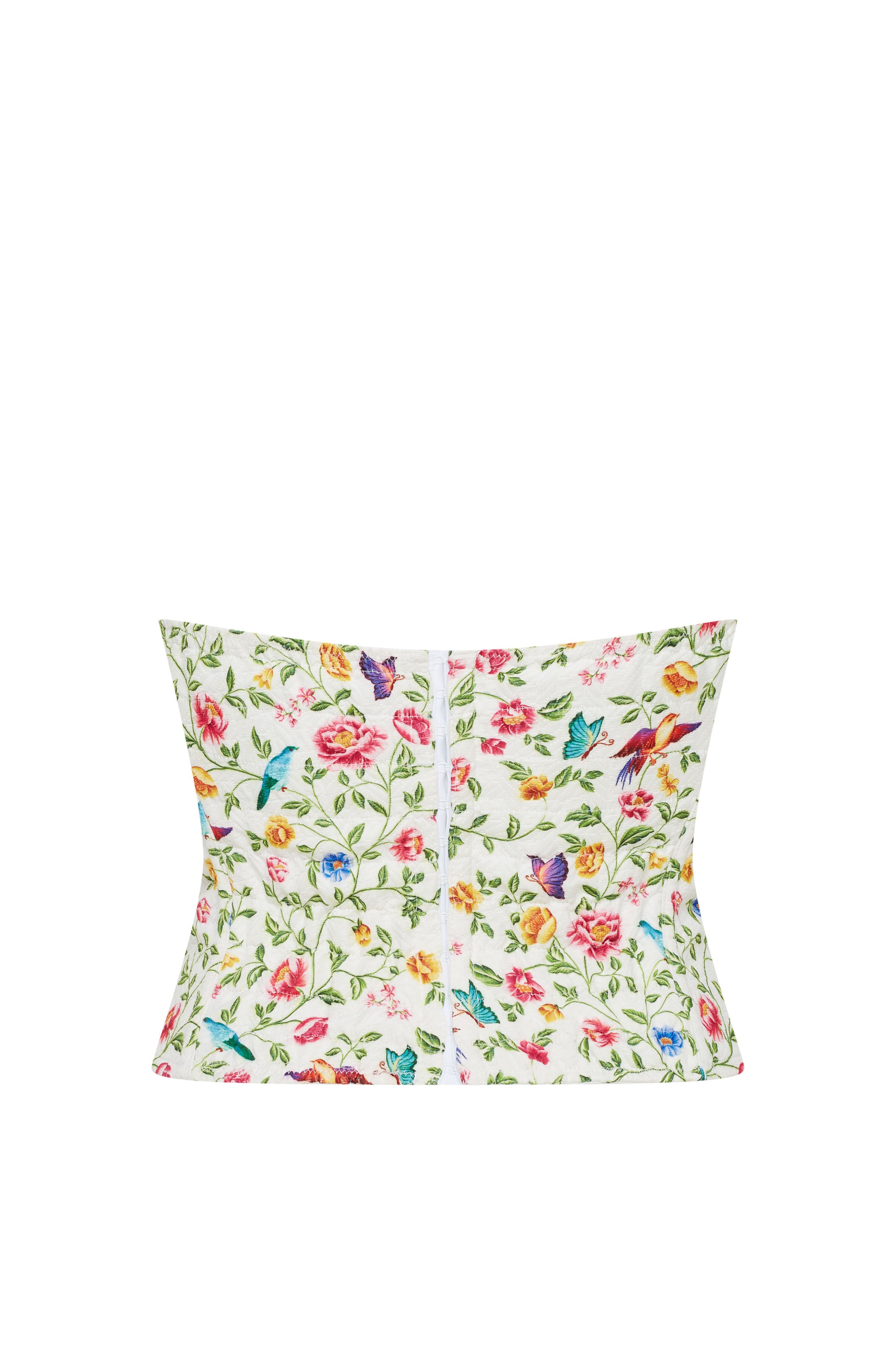 Bustier coton fleuri