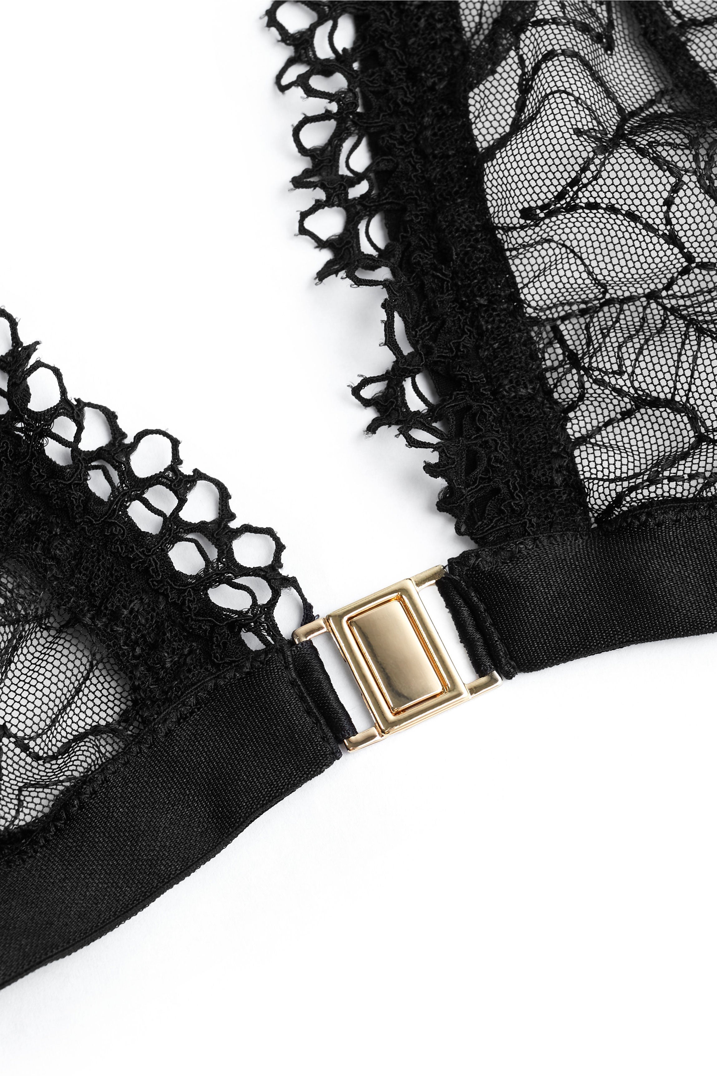 Soutien-gorge ouverture devant Finesse noir CLIP
