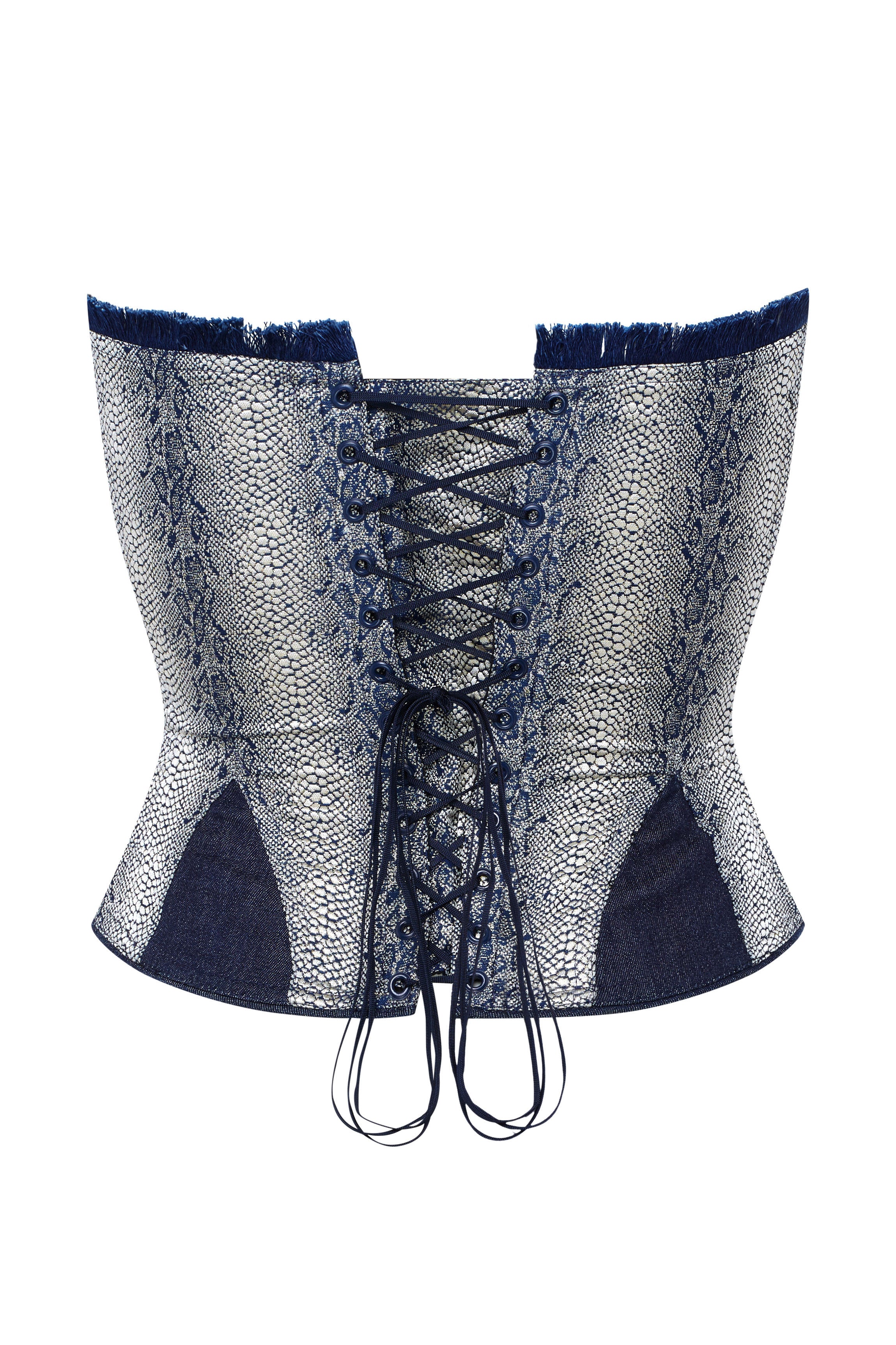 Corset denim bleu VICTORIA