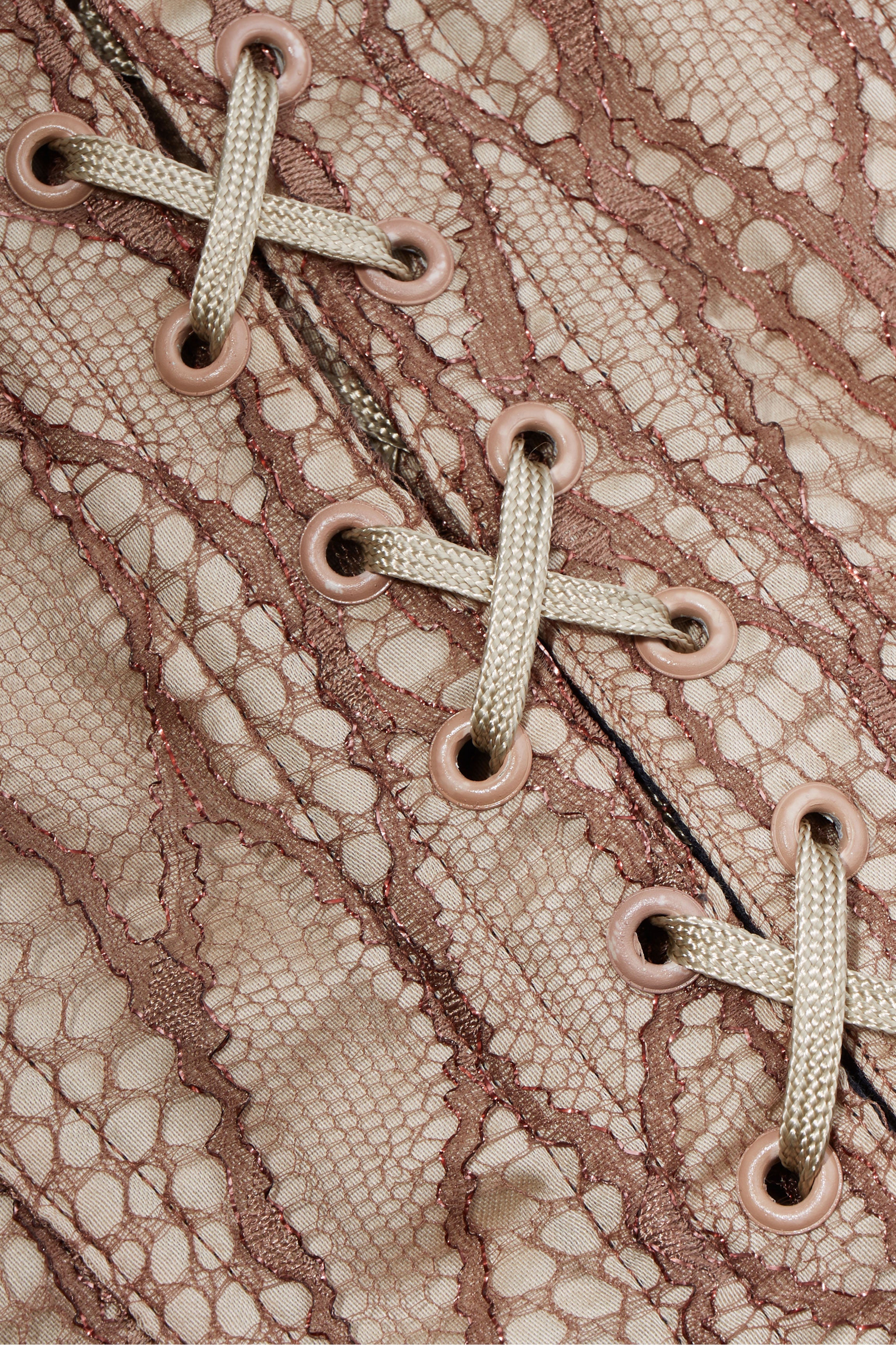 Corset dentelle beige MALIA