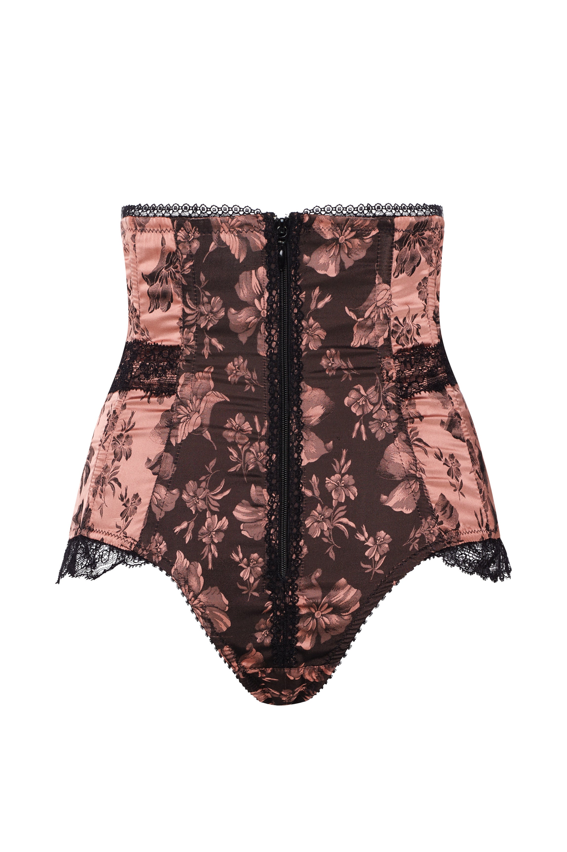 Culotte taille haute satin rose friandise GILIAN