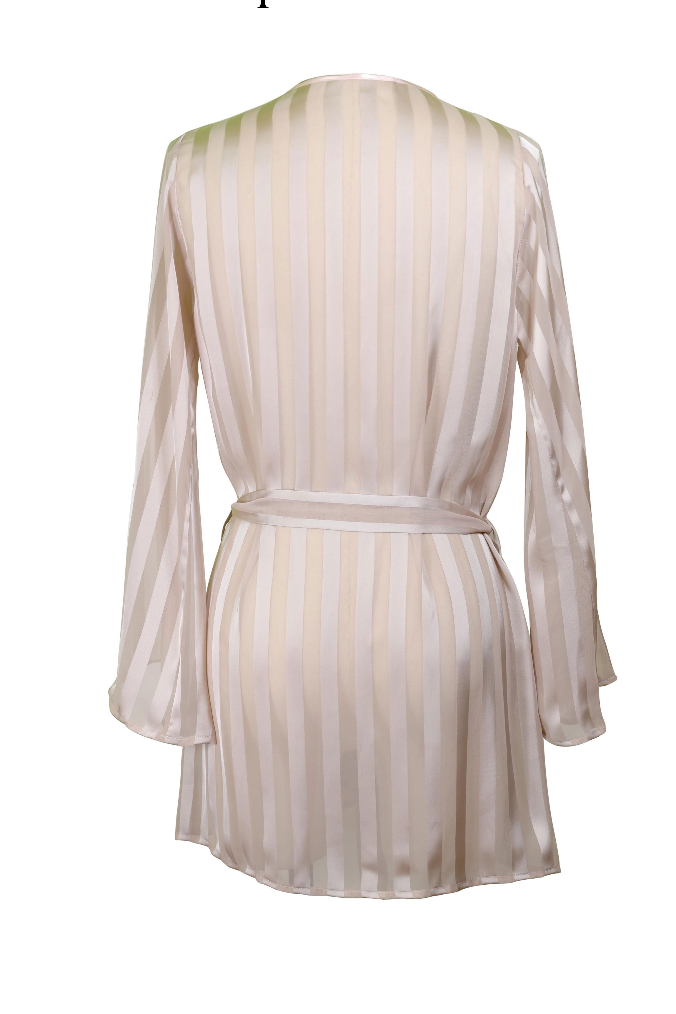 Peignoir mousseline nude