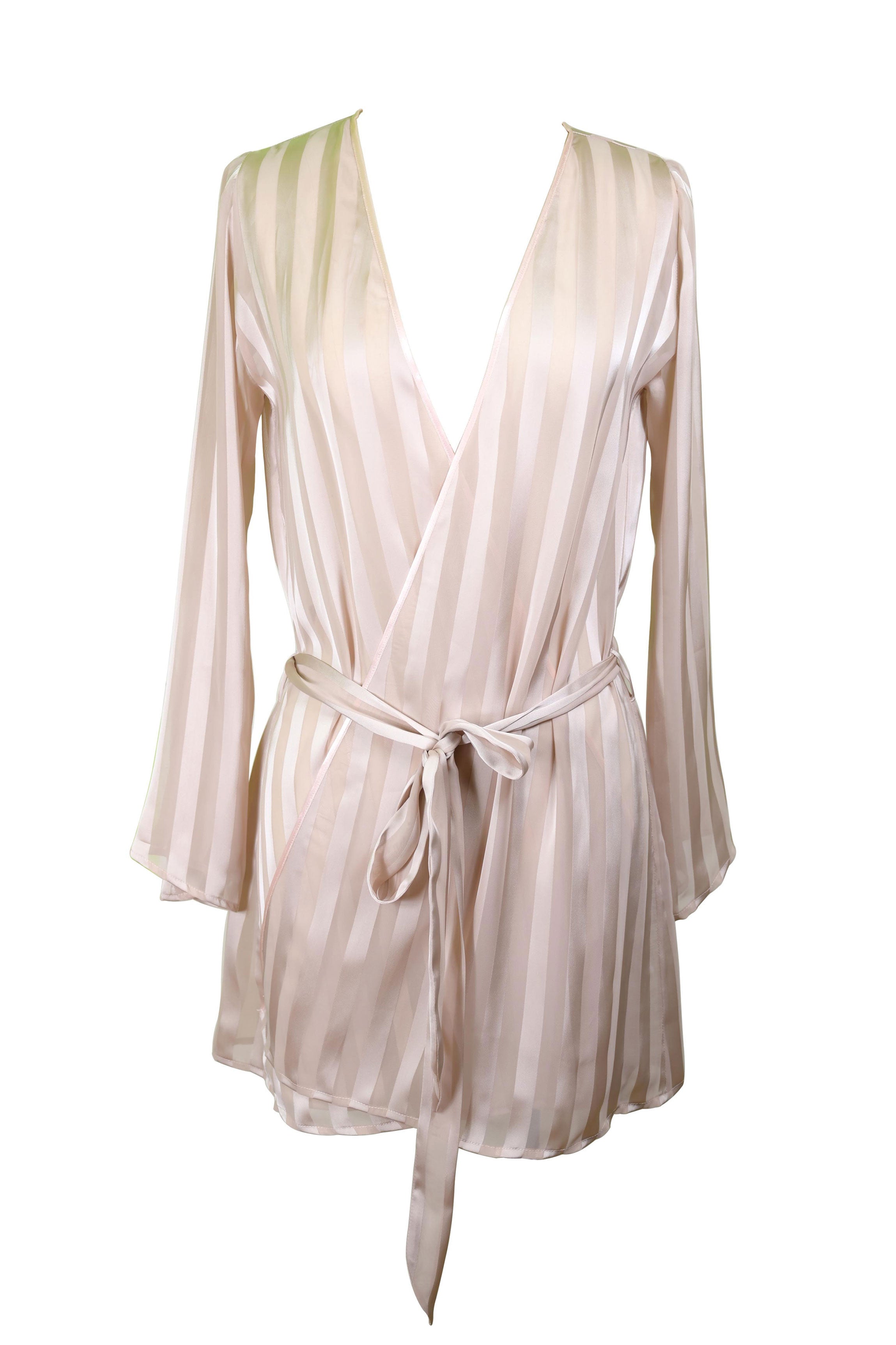 Peignoir mousseline nude