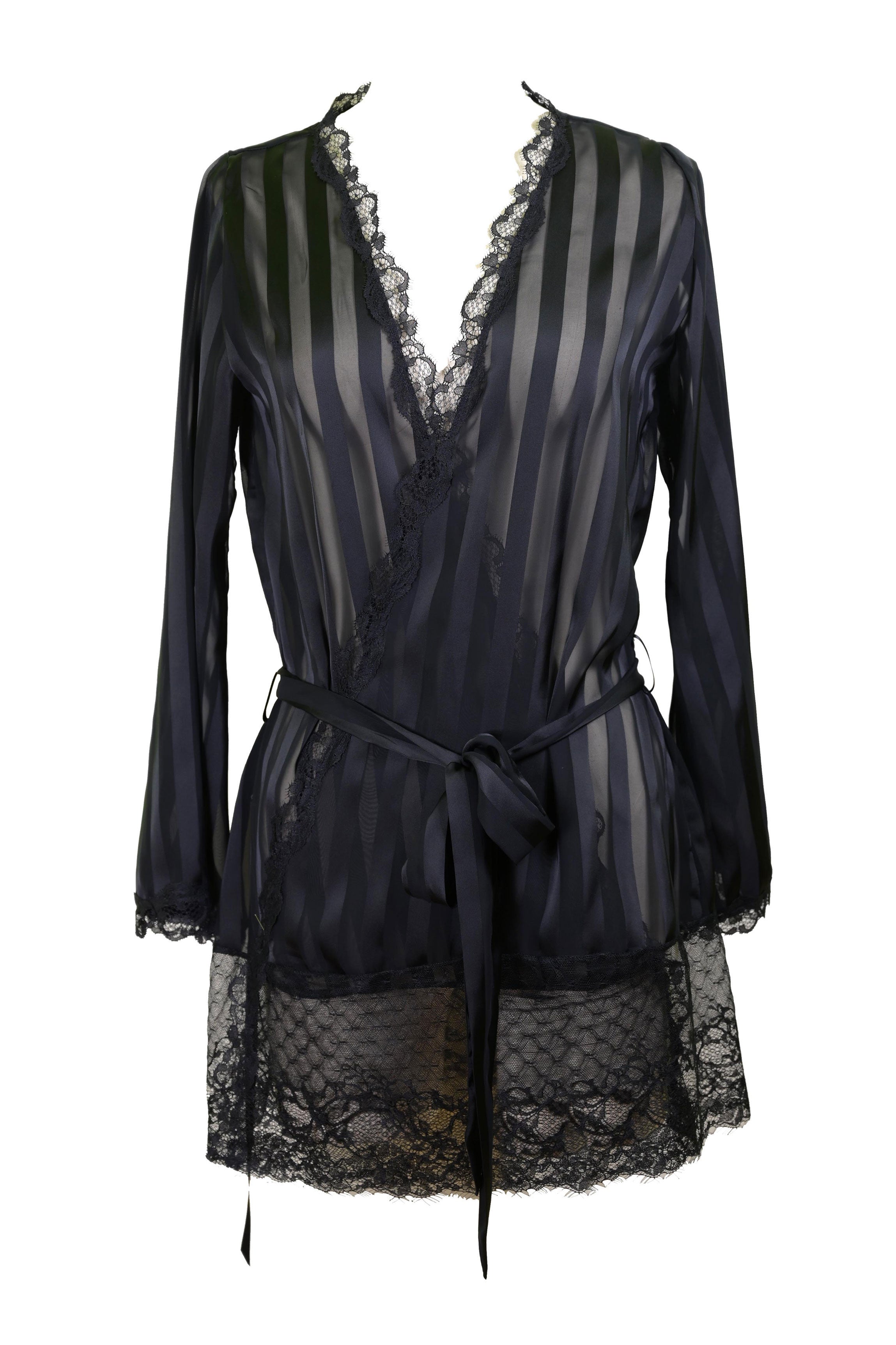 Peignoir mousseline noir