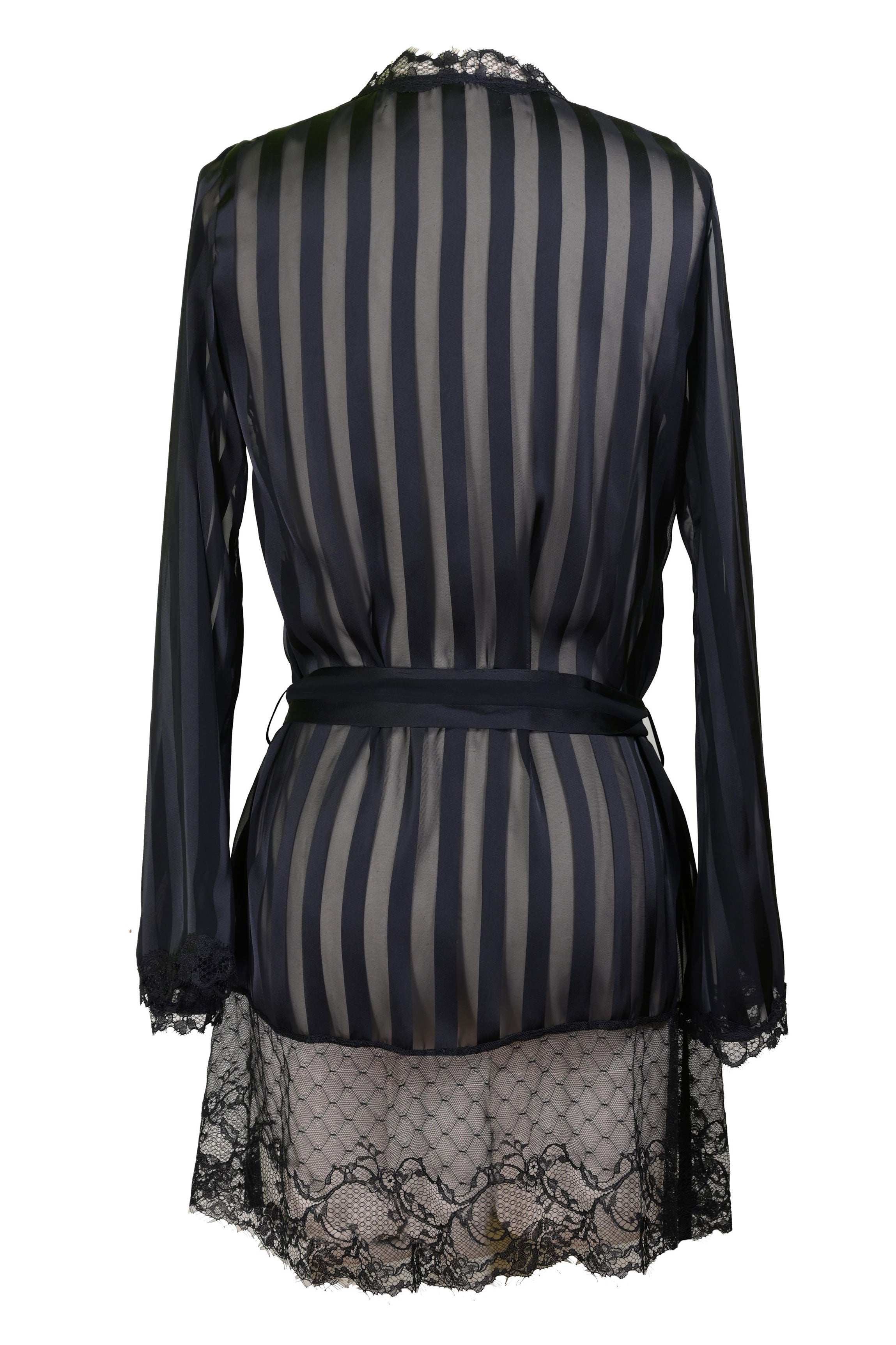 Peignoir mousseline noir