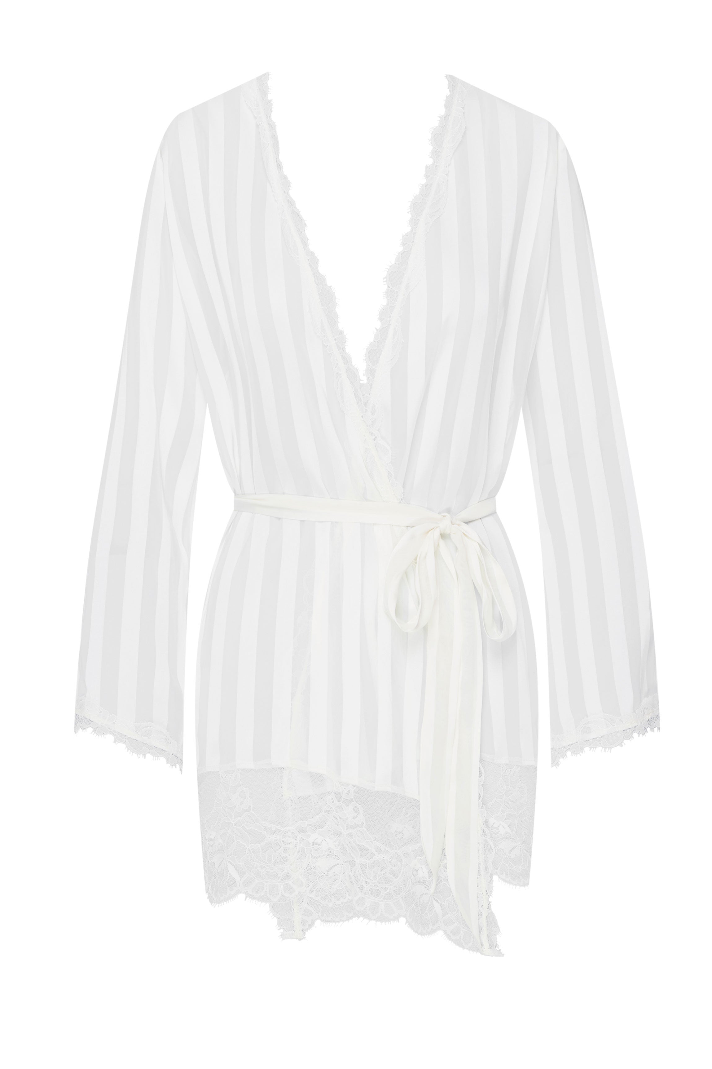 Peignoir mousseline blanc