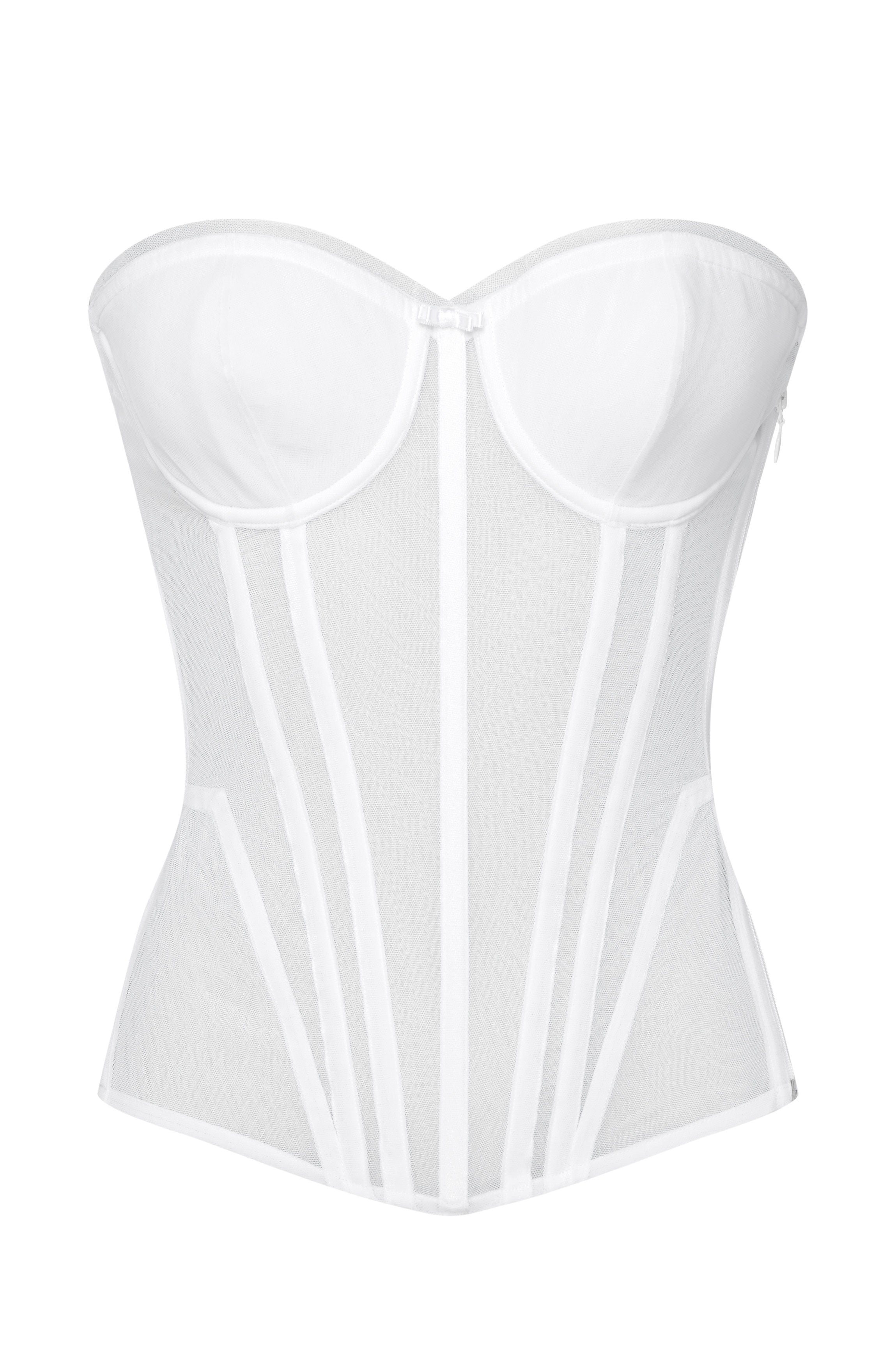Corset blanc tulle CLEVES