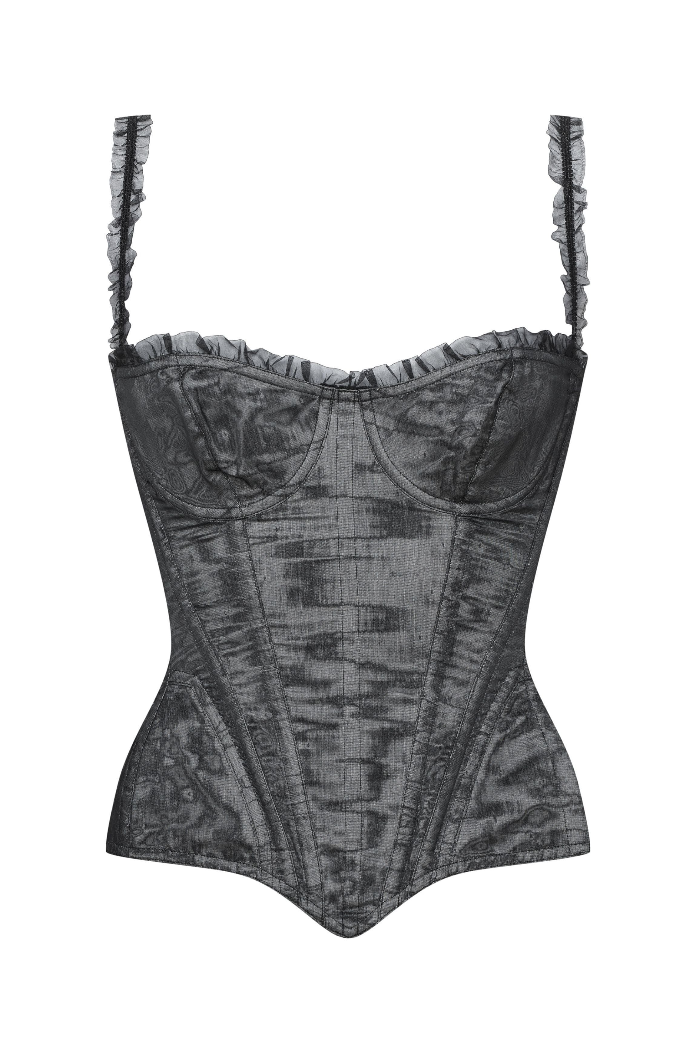 Corset organza noir CLEVES