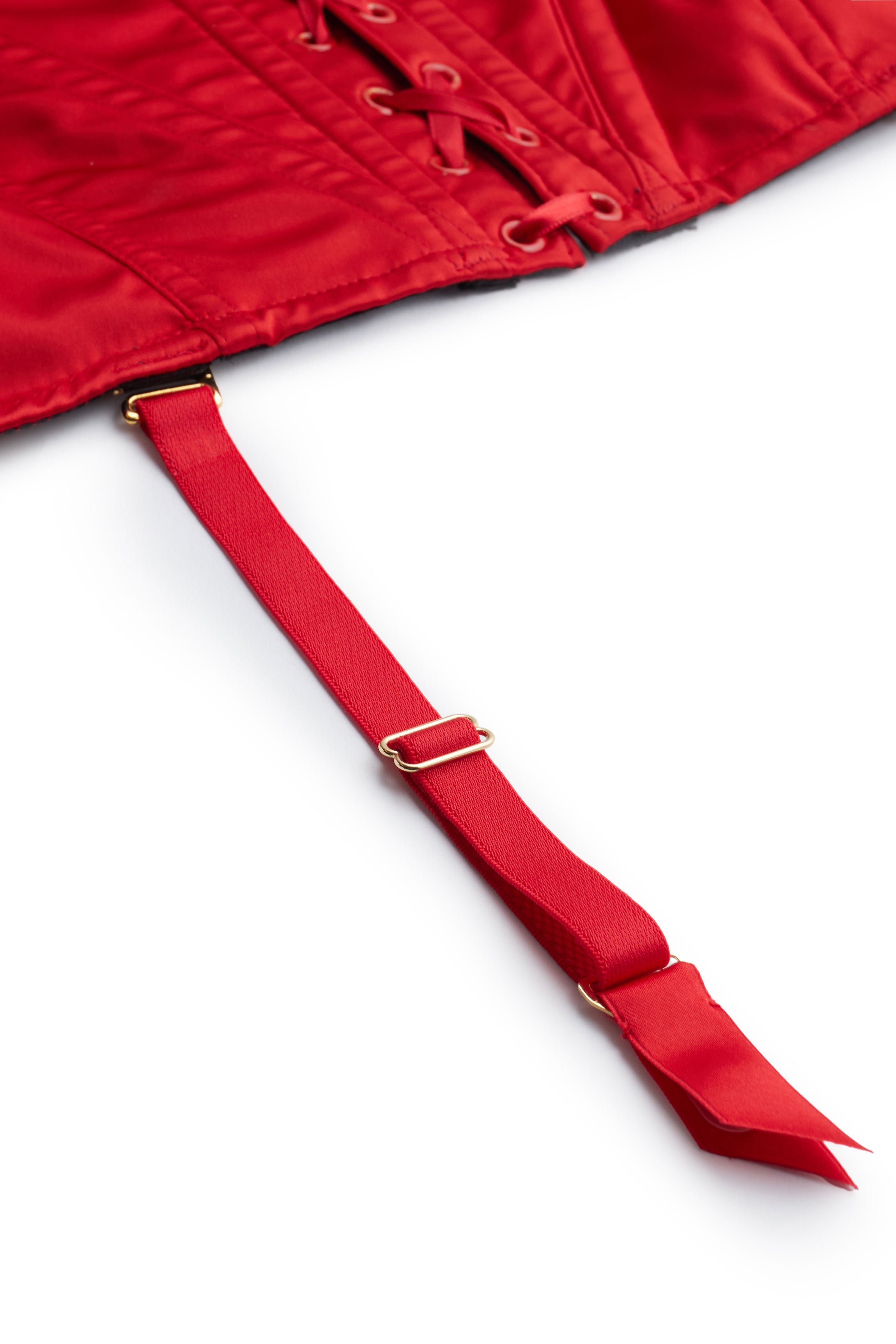 Corset rouge satin ARROW