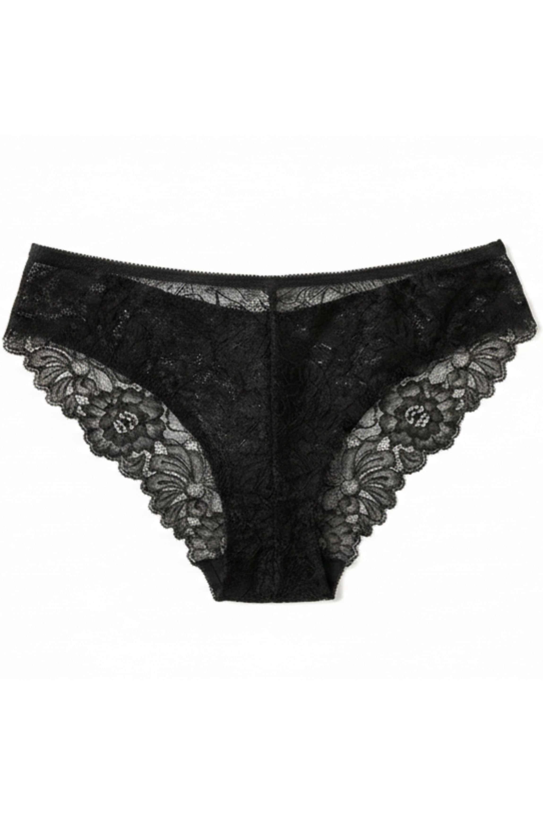 Tanga satin noir