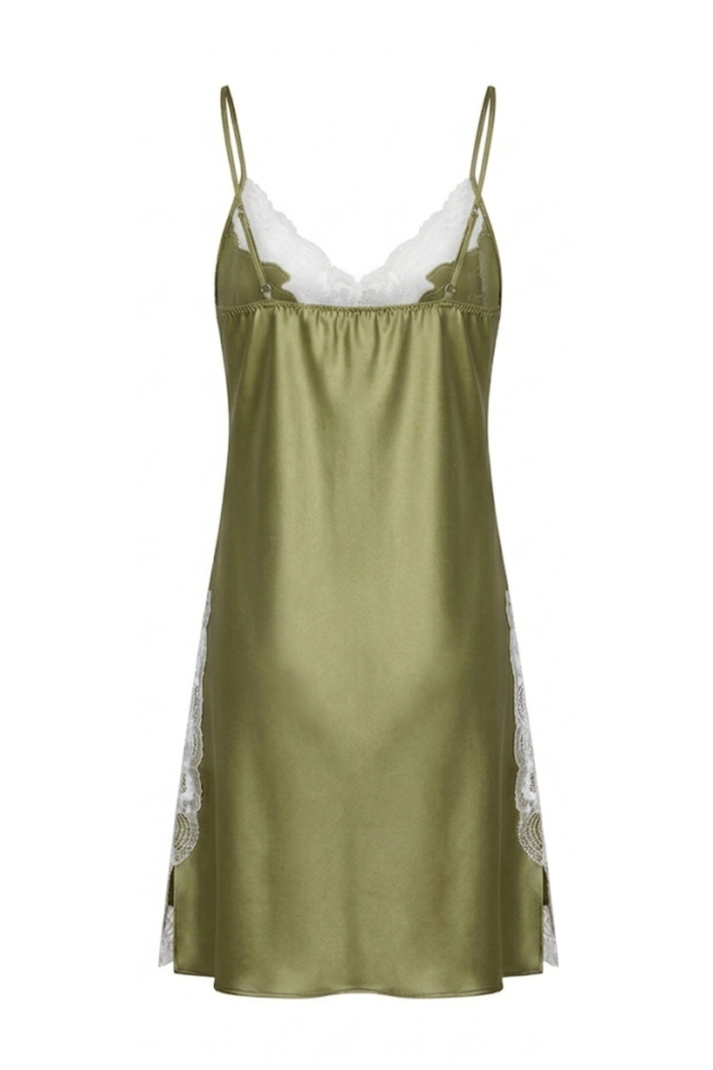 Nuisette en soie verte