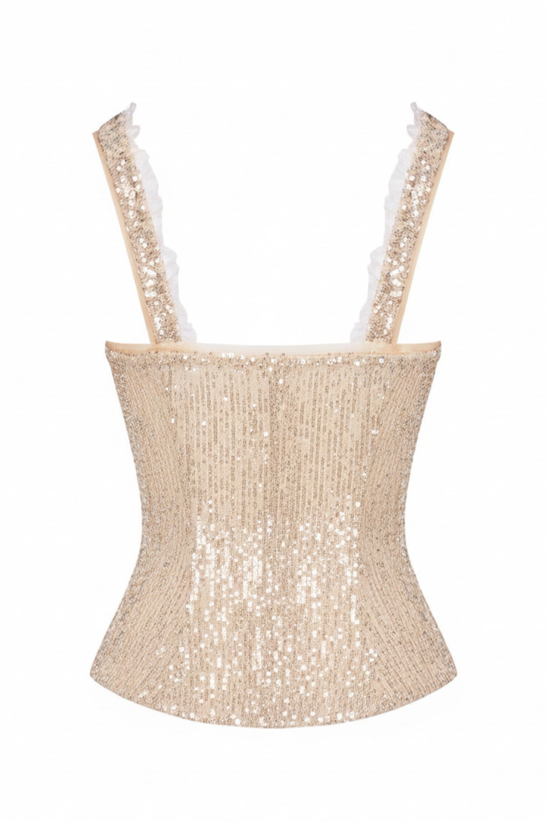 Corset sequins nude KEIKO