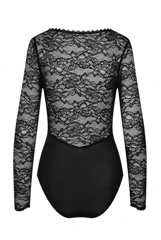 Body dentelle culotte gainante noire