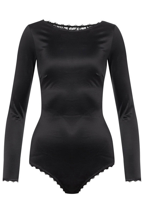 Body satin dos en dentelle IRINA