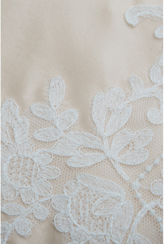 Chemise de nuit soie pêche