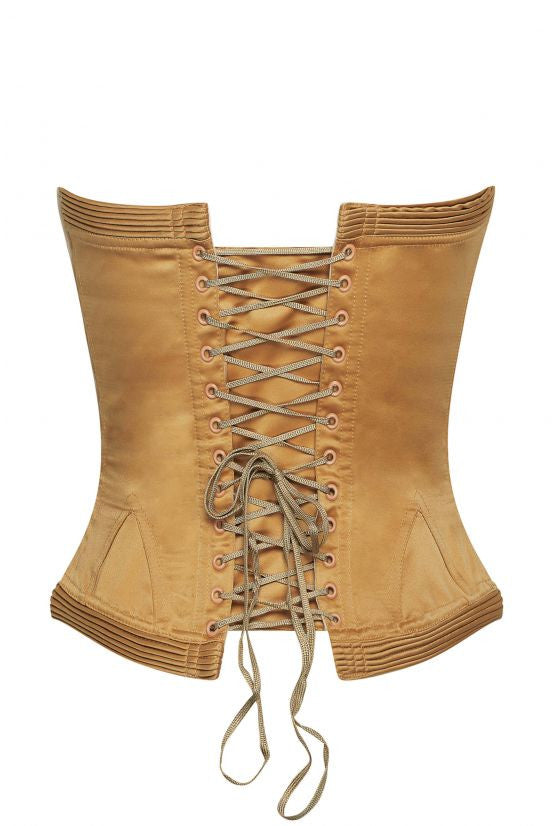 Corset beige satin VICTORIA