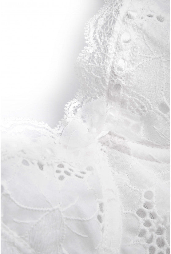 Corset blanc broderie anglaise SALSA