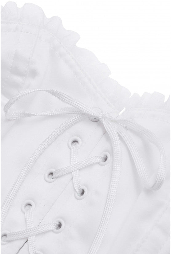 Corset blanc satin MIKO
