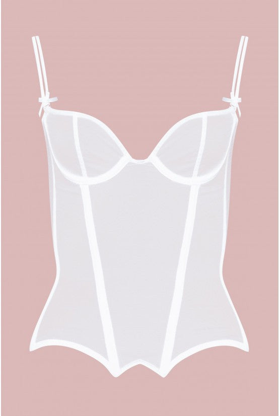Corset blanc tulle TALIA