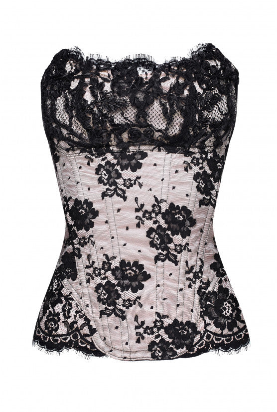 Corset cornely dentelle SCARLET