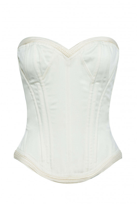 Corset ivoire satin VICTORIA