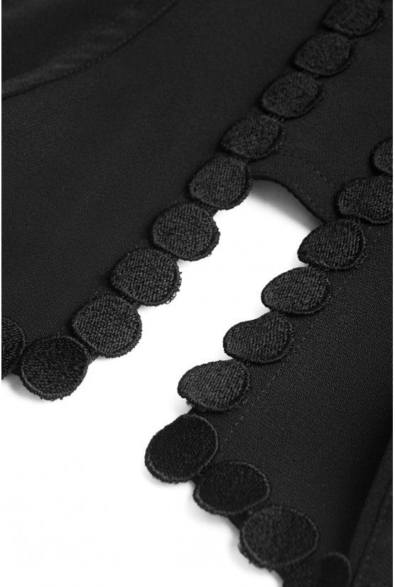 Corset noir crepe SQUARE
