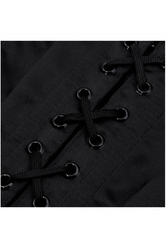 Corset noir sein nu avec laçage APPIA