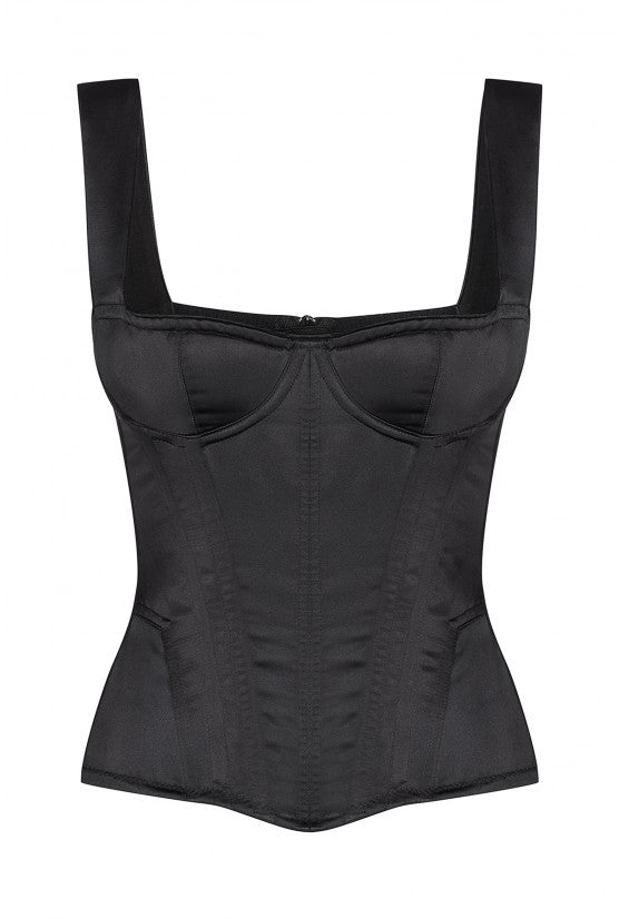 DAISY Black Balconette Corset