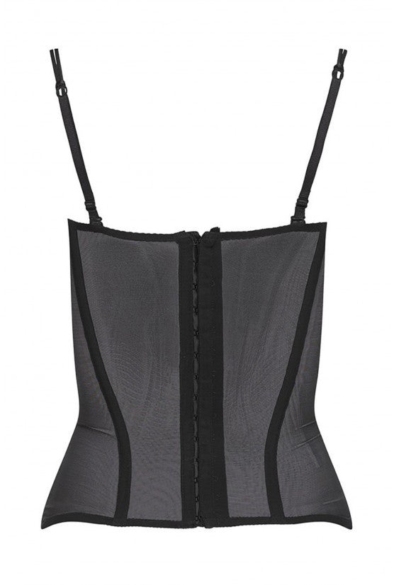Corset noir stretch TALIA