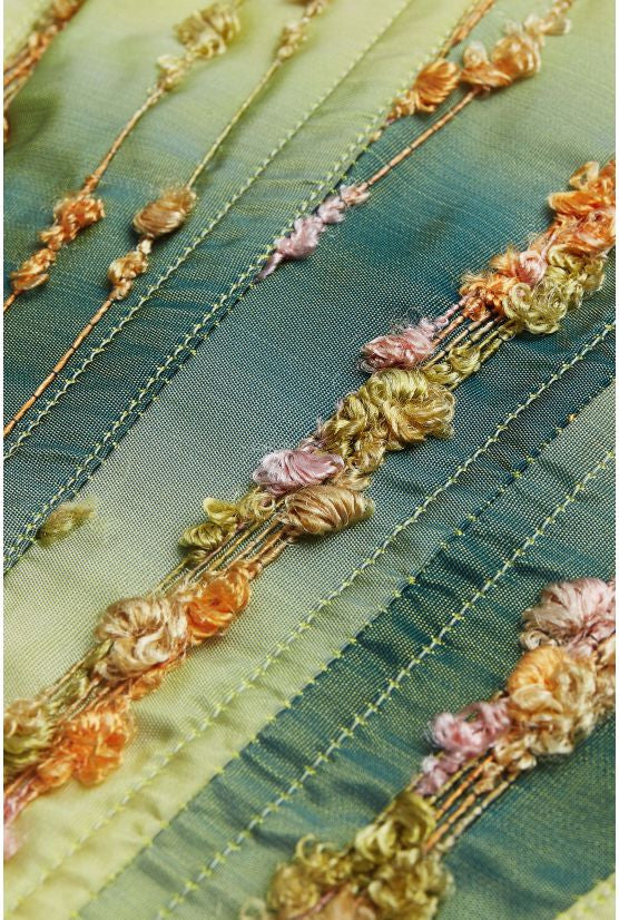 Corset vert broderie ASTRID