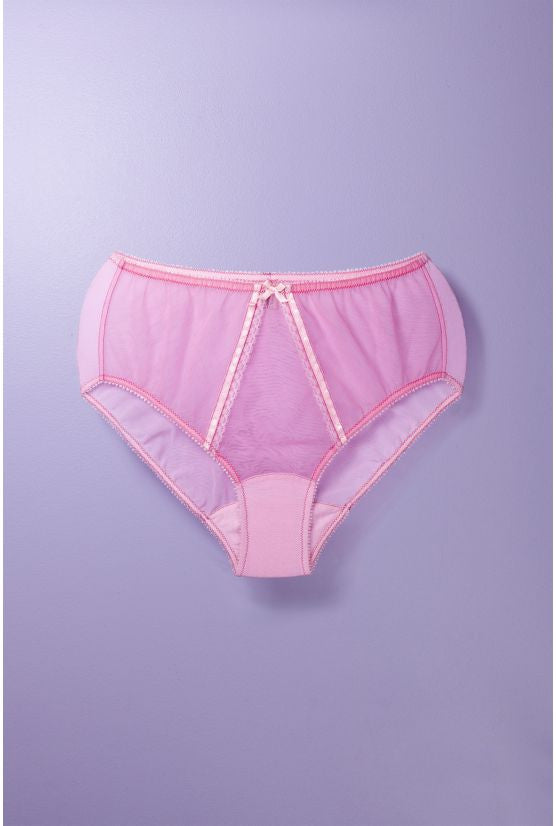 Culotte haute tulle rose
