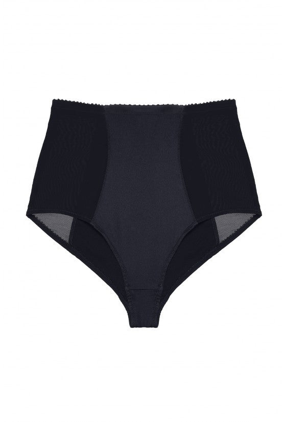 Culotte cuir noir "Gina"