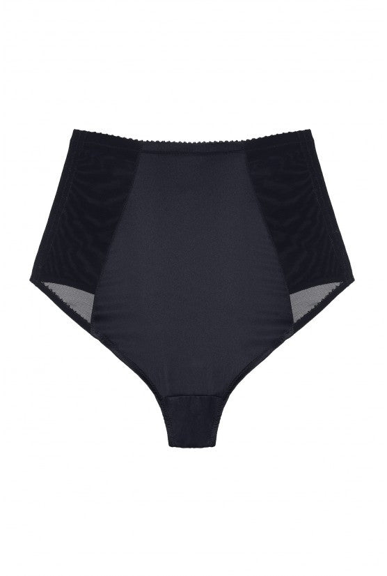 Culotte cuir noir "Gina"