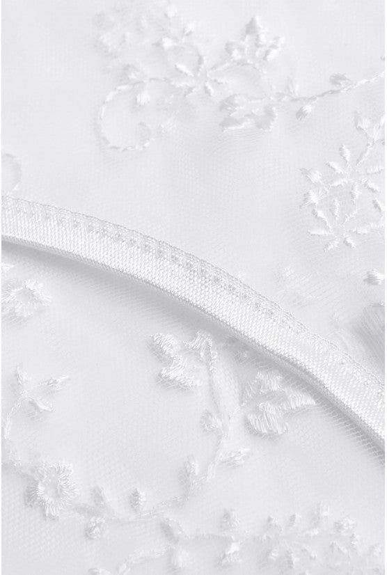 Culotte brodée fleurette blanche