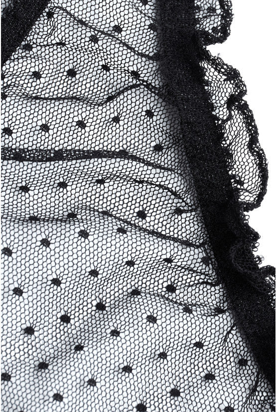 Culotte noire à petits pois MIMI