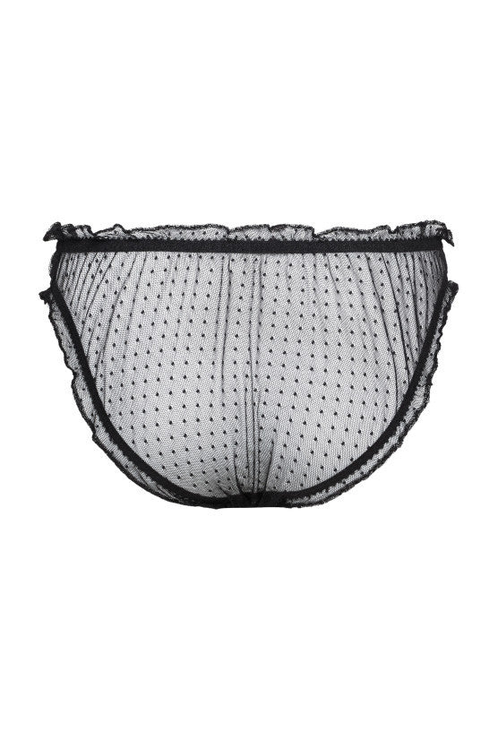 Culotte noire à petits pois MIMI
